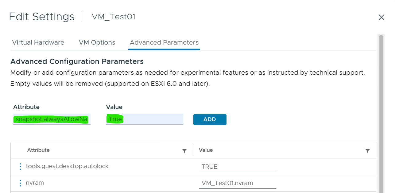 Native Vms snapshot.alwaysAllowNative / native NAS-Snapshots auf VMs - AU-Tec Blog